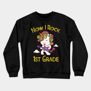 1st Grade Unicorn School Crewneck Sweatshirt